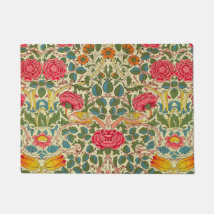 William Morris Roos Floral Chintz Pink Deurmat
