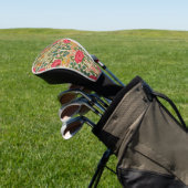 William Morris Roos Floral Chintz Pink Golfheadcover (Insitu)