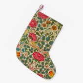 William Morris Roos Floral Chintz Pink Kleine Kerstsok (Voorkant (Hangend))