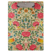 William Morris Roos Floral Chintz Pink Klembord (Voorkant)