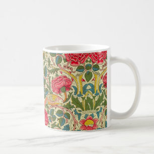 William Morris Roos Floral Chintz Pink Koffiemok