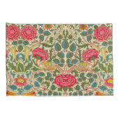 William Morris Roos Floral Chintz Pink Kussensloop (Achterkant-Rechts)