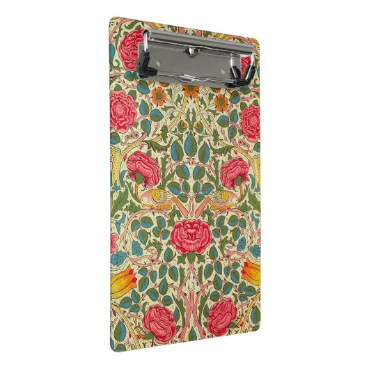 William Morris Roos Floral Chintz Pink Mini Klembord (Schuin)