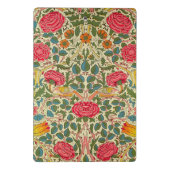 William Morris Roos Floral Chintz Pink Mini Klembord (Achterkant)