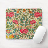 William Morris Roos Floral Chintz Pink Muismat (Met muis)