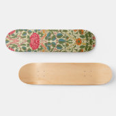 William Morris Roos Floral Chintz Pink Persoonlijk Skateboard (Horizontaal)