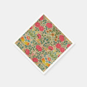William Morris Roos Floral Chintz Pink Servet (Hoek)