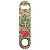 William Morris Roos Floral Chintz Pink Speed Flessenopener (Achterkant)