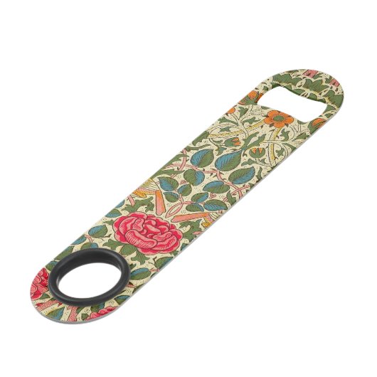 William Morris Roos Floral Chintz Pink Speed Flessenopener (Achterkant Gekanteld)