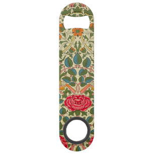 William Morris Roos Floral Chintz Pink Speed Flessenopener