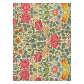William Morris Roos Floral Chintz Pink Tafelkleed (Voorkant)