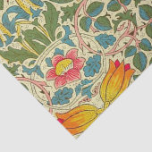 William Morris Roos Floral Chintz Pink Tissuepapier (Detail)