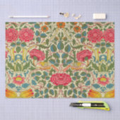 William Morris Roos Floral Chintz Pink Tissuepapier (Craft)