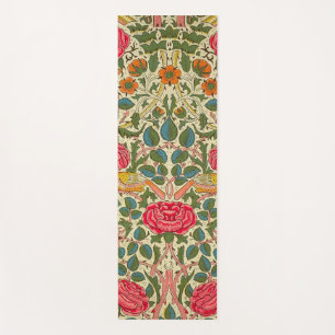 William Morris Roos Floral Chintz Pink Yogamat