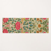 William Morris Roos Floral Chintz Pink Yogamat (Voorkant (horizontaal))