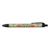 William Morris Roos Floral Chintz Pink Zwarte Inkt Pen (Bovenkant)