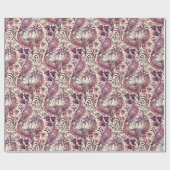 William Morris Roos Gold Cream Floral Pattern Cadeaupapier (Vlak)
