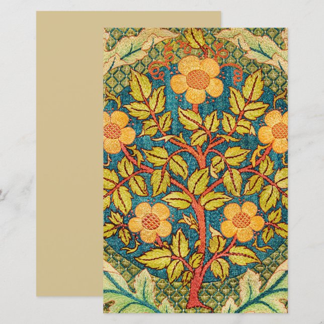 William Morris Roos Krans: Klassieke Kunst & Ambac (Voorkant / Achterkant)