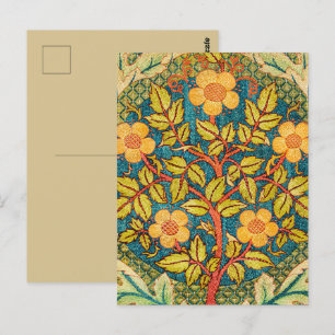 William Morris Roos Krans: Klassieke Kunst & Ambac Briefkaart