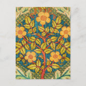 William Morris Roos Krans: Klassieke Kunst & Ambac Briefkaart (Voorkant)