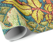 William Morris Roos Krans: Klassieke Kunst & Ambac Cadeaupapier (Rol Hoek)