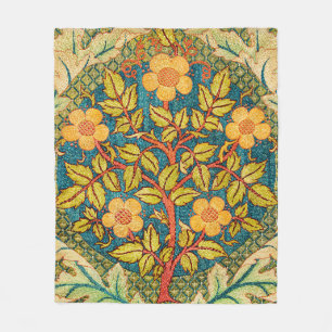 William Morris Roos Krans: Klassieke Kunst & Ambac Fleece Deken