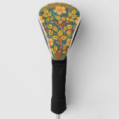 William Morris Roos Krans: Klassieke Kunst & Ambac Golfheadcover (Voorkant)