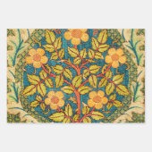 William Morris Roos Krans: Klassieke Kunst & Ambac Inpakpapier Vel (Voorkant)