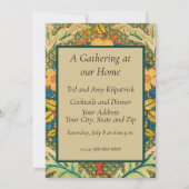 William Morris Roos Krans: Klassieke Kunst & Ambac Kaart (Achterkant)