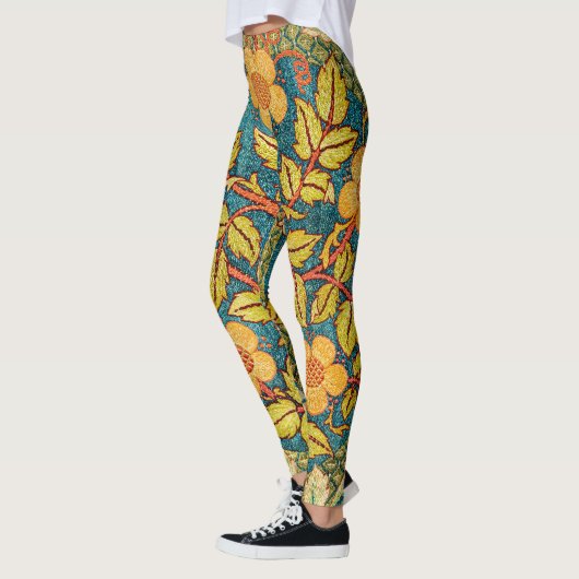 William Morris Roos Krans: Klassieke Kunst & Ambac Leggings (Links)
