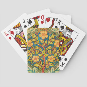 William Morris Roos Krans: Klassieke Kunst & Ambac Pokerkaarten