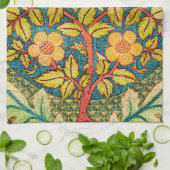 William Morris Roos Krans: Klassieke Kunst & Ambac Theedoek (Gevouwen)