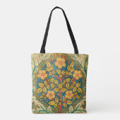 William Morris Roos Krans: Klassieke Kunst & Ambac Tote Bag (Achterkant)