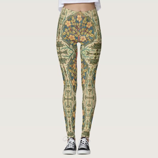 William Morris Roos Kranskussen Hoesje Classic Leggings (Voorkant)