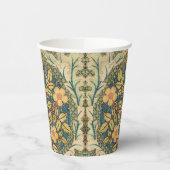 William Morris Roos Kranskussen Hoesje Classic Papieren Bekers (Links)