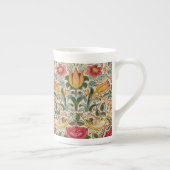  William Morris Roos Pink Yellow Bird Flor Porselein Kop (Rechts)