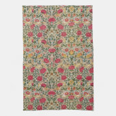  William Morris Roos Pink Yellow Bird Flor Theedoek (Verticaal)