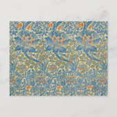 William Morris Roos & Thistle Floral Blue Briefkaart (Voorkant)