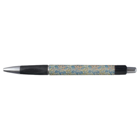 William Morris Roos & Thistle Floral Blue Pen (Voorkant)