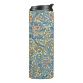 William Morris Roos & Thistle Floral Blue Thermosbeker (Gedraaid links)