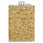 William Morris Roos & Thistle Floral Golden Heupfles (Achterkant)