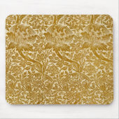 William Morris Roos & Thistle Floral Golden Muismat (Voorkant)