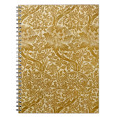 William Morris Roos & Thistle Floral Golden Notitieboek (Voorkant)