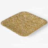 William Morris Roos & Thistle Floral Golden Papieren Bordje (Gebogen)