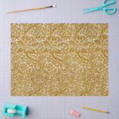 William Morris Roos & Thistle Floral Golden Tissuepapier (Craft)