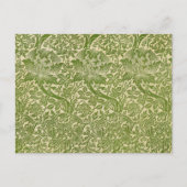 William Morris Roos & Thistle Floral Green Briefkaart (Voorkant)