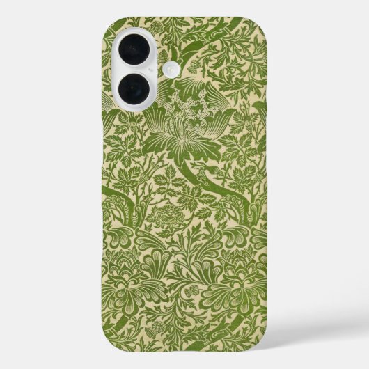 William Morris Roos & Thistle Floral Green Case-Mate iPhone Case (Achterkant)