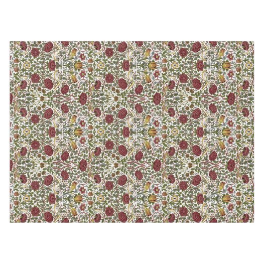 William Morris  Roos & vogelpatroon Tafelkleed (Voorkant (Horizontaal))