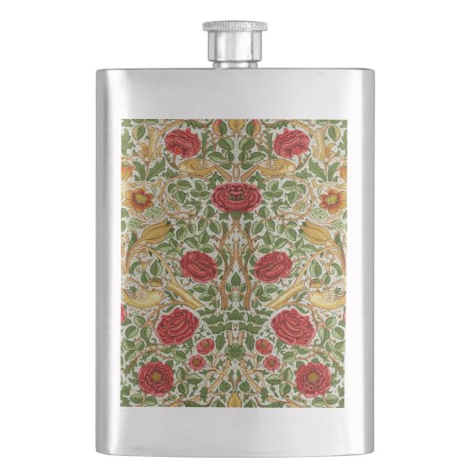 William Morris Roos & Vogels Chintz Rood Flacon (Voorkant)