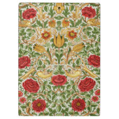 William Morris Roos & Vogels Chintz Rood Klembord (Achterkant)
